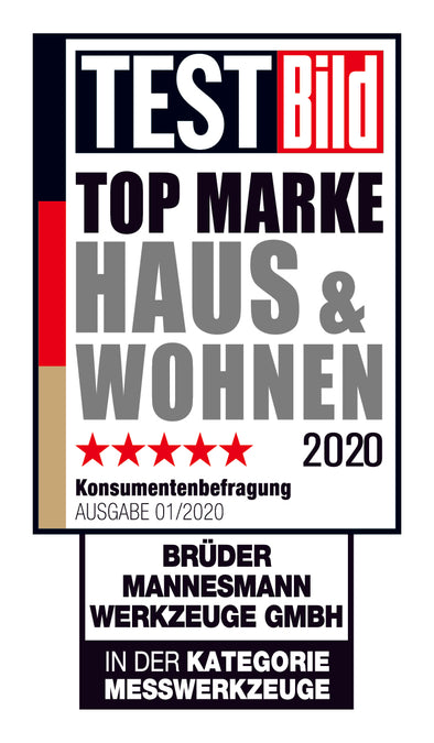 TOP MARKE HAUS & WOHNEN 2020 - BRÜDER MANNESMANN WERKZEUGE GEHÖRT ZU DEN GEWINNERN.
