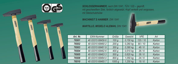 Schlosserhammer 300 g