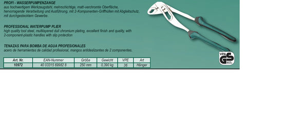 Wasserpumpenzange 10"