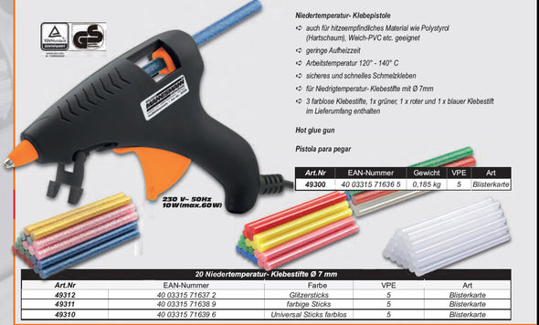 Niedertemperatur-Heissklebepistole