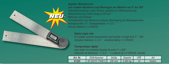 Digitaler Winkelmesser