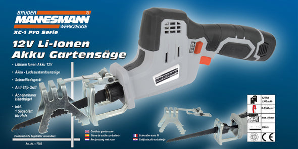 12V Li- Ionen Akku- Gartensäge