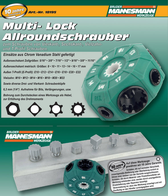 Multi- Lock Allroundschrauber